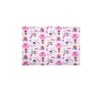 Tissu coton enfant cretonne montgolfière fille vendu au mètre(...) - ninon rose