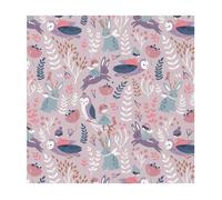 Tissu coton enfant fée dans les bois vendu au mètre(...) - 0008 Violet