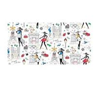 Tissu coton moi Paris vendu au mètre(...) - 0001 Blanc 0001 Blanc G