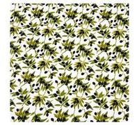 Tissu coton olives noires vendu par 50 cm(...) - Blanc Blanc G
