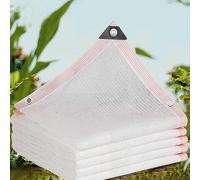 Tissu coupe-vent pour plante blanche avec œillets - Résistant aux UV - Taux d'ombre de 55 à 95 % - Filet d'extérieur pour jardin, terrasse, pelouse, 9 x 14 m (couleur : 92 %)