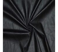 Tissu cuir synthétique de très bonne qualité, souple et extensible - Idéal pour réaliser toutes vos idées créatives - Tissu en cuir synthétique - Tissu skai - Pièce de 1 m x 1 m36 (noir)