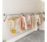 Tissu D’Acier Inoxydable Magasin D’Affichage Stads Garmet Rack Moder Simple Garmet Bar Vente Au Détail Porte-Manteaux en Or Multi-Purpose Heavy Duty Hagig Rod Closet Or, Length 280CM