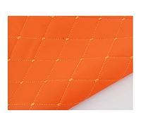 Tissu d’ameublement au mètre en simili-cuir stratifié Cuir Tissu Tapisserie Tissu Simili Cuir pour Chaussures Sac Couture Patchwork Tissu de Rembourrage en Similicuir matelassé -Orange 15 # 1.5x1m