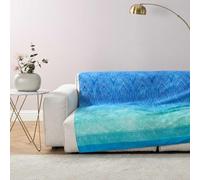 Tissu d'ameublement bassetti granfoulard 270x270 kerala b1 bleu ocan et vert aqua