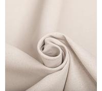 Tissu d'ameublement coton de couleur beige - Largeur 280cm - Demi natté 220g/m² - Oeko Tex