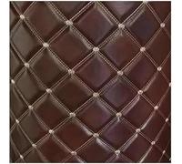 Tissu d'ameublement en similicuir matelassé à cannelures diamantées pour sièges de voiture, tissu d'ameublement en similicuir pour meubles (A, 1,6 x 3 m)