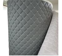 Tissu d'ameublement en similicuir matelassé cannelé en losange pour sièges de voiture, tissu d'ameublement, tissu en similicuir pour meubles automobiles (gris, 1,6 x 3 m)