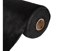 Tissu d'ameublement en velours doux au toucher Noir