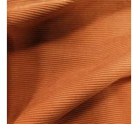 Tissu d'ameublement velours côtelé laize 140 cm STARSKY orange