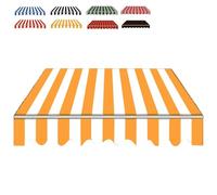 Tissu d'auvent en polyester résistant aux UV - Tailles pré-cousues - Idéal pour les auvents d'extérieur et les stores - Protection contre les intempéries et le soleil