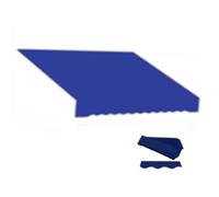 Tissu d'auvent rétractable - 300 x 250 cm - Imperméable - Pour balcon, jardin, marché - Bleu - Facile à installer et durable