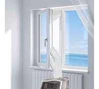 Tissu De Calfeutrage De Fenêtres pour Joint de Fenêtre Joint de fenêtre universel for climatiseur mobile, climatiseurs, séchoir à air, sèche-linge, joint de porte facile à installer (4M)
