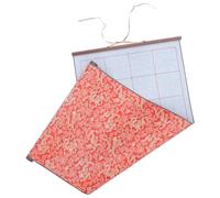 Tissu de Calligraphie Chinoise Réutilisable Rouge pour Débutants, Brocart | Alignement Guidé des Caractères, Pratique sans Encre, Texture Nette, Léger, pour Cours D'art et Atelier