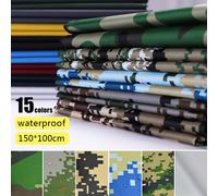 Tissu De Camouflage Oxford 100x150cm, Enduit D'argent, Garniture Imperm¿¿Able Pour Auvent Ext¿¿Rieur, Tente, Abri De Voiture, Couverture De Pare-Soleil