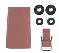 Tissu De Chaise Longue | Tissu De Réparation Pliable Avec 4 Cordes | Kit De Chaise-réparation | Élingue De Remplacement Du Rembourrage Pliant | Durable, Multifonctionnel | Patio, Plage, Utilisation De