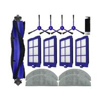 Tissu De Chiffon De Vadrouille De Filtre De Brosse Latérale Principale, Compatible For Anker Eufy RoboVac, 8 Accessoires De Pièces De Rechange D'aspirateur De Robot Hybride Multifonctionnel(Set a)