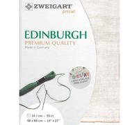 Zweigart EDINBURGH Tissu de comptage Precut 35 carats 3217 Couleur 1079 vintage fin Tissu pour travaux manuels 100% lin Pour broderie 48 x 68 cm