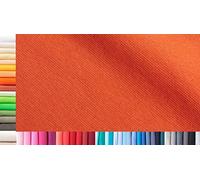 Tissu de côtes jersey XXL au mètre|double : 75cm de largeur|simple : 150cm de largeur|couleur : 09 Orange saumoné|1m de longueur|96% coton, 4% élasthanne|plus de 50 coloris au choix|jersey|1buy3