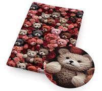 Tissu De Coton Sergé Imprimé 50*145 cm 3D Style impression fleur Polyester coton tissu tissu couture Quilting tissus couture matériel bricolage fait main rideau Tissu En Coton(1234928,50X145CM_POLYEST