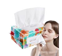 Tissu de coton,Serviette de visage épaisse avec motif de perles | Mouchoirs hygiéniques, lingettes en coton sans danger pour les peaux sensibles, démaquillantes, adultes Moxeupon
