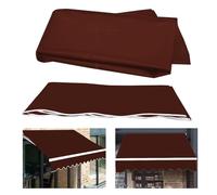 Tissu de couverture de terrasse, tissu de rechange rétractable pour auvent de terrasse, auvent de terrasse pour l'ombre et la pluie, pare-soleil imperméable, en polyester, sans cadre