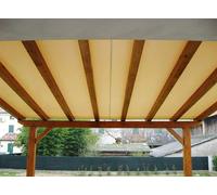 Tissu De Couverture Voile Beige 2.8 X 2.8 M Pour Pergola Pergolat 3 X 3 M 144VE