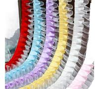 Tissu De Dentelle PlisséE 40m 4cm Double Couche Plissée pour couture