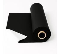 Tissu de doublure de rideau occultant FT Fashion Track (1 mètre) 54 pouces 3 passes Nightshade doublure occultante noir tissu thermique de luxe super doux