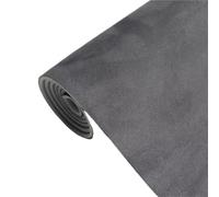 Tissu de doublure de toit de voiture en velours, taille 50x140cm for la réparation intérieure de bricolage(Dark Grey)