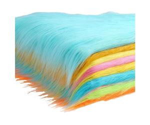 Tissu de Fausse Fourrure À Poils Longs, Peluche Duveteuse Tissu en Imitation de Peluche Douce Décorative Pelucheuse 12cm, pour Occasions Spéciales, Costumes, Jouets, Cosplay, 50x180cm (Color : Pink 5