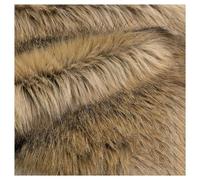 Tissu de Fausse Fourrure Hirsute Ressemble À Vraie Fourrure Animale de Peluche 5.5cm Long Poil Tissu Aspect Poil Synthétique Animale Artificielle, pour Couture, DIY, Costumes, 50x180cm