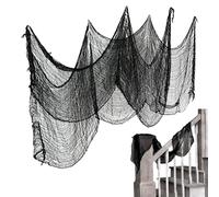 Tissu De Gaze Halloween - Décoration En Tissu Effrayant, Accessoire De Configuration De Scène Flexible, Net En Lambeaux Léger Du Filet De Drapage Facile Du Matériel De Maille | Effet Hanté Avec Un Loo