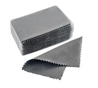 Tissu de nettoyage pour bijoux, Lot de 50 chiffons de nettoyage et de polissage for bijoux, multicolores, plusieurs tailles(Grey,10 * 6cm)
