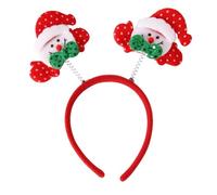 Tissu de Noël en tissu de Noël Soft Tree Reindeer Antler Santa Star Hairband Holiday Habit-up Hair Hoop Party Cosplay Accessoire pour les femmes E