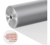 Tissu de quincaillerie-VEVOR-1-4"" 48"" x 50 pieds, calibre 23, rouleau de treillis métallique galvanisé à chaud-pour cages à lapins