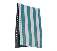 Tissu de rechange en maille textilène, kit de réparation de salon d'extérieur avec cordons et vis, sangle résistante aux intempéries pour meubles de jardin et chaise longue (bleu clair B)