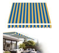 Tissu de rechange en polyester 280 g pour auvent télescopique résistant aux intempéries pour terrasses extérieures, restaurants et magasins