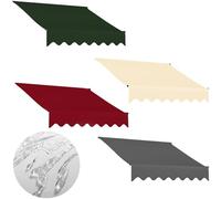 Tissu de rechange imperméable et résistant aux UV pour canopée de patio, verte, 10 x 8 pieds (2/3/4/5 m) sans décoloration, idéal pour une utilisation en terrasse et dans le jardin