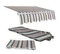 Tissu de rechange imperméable et rétractable pour terrasse, balcon et cour - Facile à installer si nécessaire