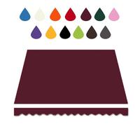 Tissu de rechange imperméable multicolore pour auvents de 200 600 cm, protection UV, idéal pour balcon, toile d'ombrage durable pour extérieur, bourgogne