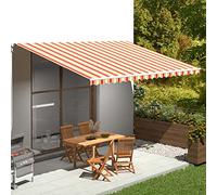Tissu de rechange imperméable pour auvent d'extérieur, résistant à la déchirure, 500 x 350 cm, accessoire coloré pour extérieur, terrasse, solution pour toutes les conditions météorologiques