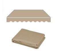 Tissu de rechange imperméable pour auvents, pare-soleil pour fenêtres et portes, couverture d'étal de marché pour l'ombre et la pluie sans cadre (A 3,6 x 2,5 m)