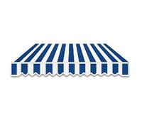 Tissu de rechange imperméable pour parasol de terrasse, auvent de jardin, 3 x 2 m, bleu, solution d'ombrage