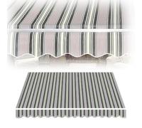 Tissu de rechange manuel pour auvents d'extérieur - 250/300/400/500 cm, résistant aux UV - 400 x 250 cm