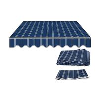 Tissu de rechange pour auvent - 200 x 150 cm - Imperméable et résistant aux UV - Idéal pour l'ombre et la protection contre la pluie - Bleu 350 x 300 cm