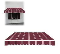 Tissu de rechange pour auvent de balcon - Différentes largeurs et couleurs, parfait pour une utilisation sur terrasse et jardin