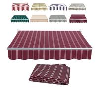 Tissu de rechange pour auvent de balcon résistant à l'eau, pare-soleil résistant aux UV avec cantonnière, magenta, 2 x 0,9 m, idéal pour une protection extérieure et une esthétique améliorée
