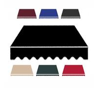 Tissu de rechange pour auvent de terrasse rétractable, en polyester imperméable, protection contre le soleil, pour balcon, 250 x 150 cm, noir