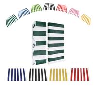 Tissu de rechange pour auvent de terrasse - Toile durable et rétractable - Pour utilisation extérieure - 2,4 x 2 à 6,1 x 3 m - Toile durable - Vert